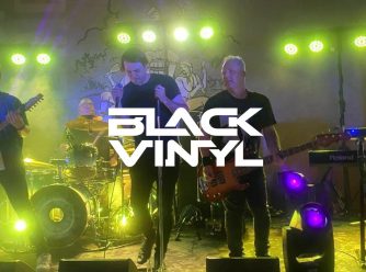 black vinyl banner